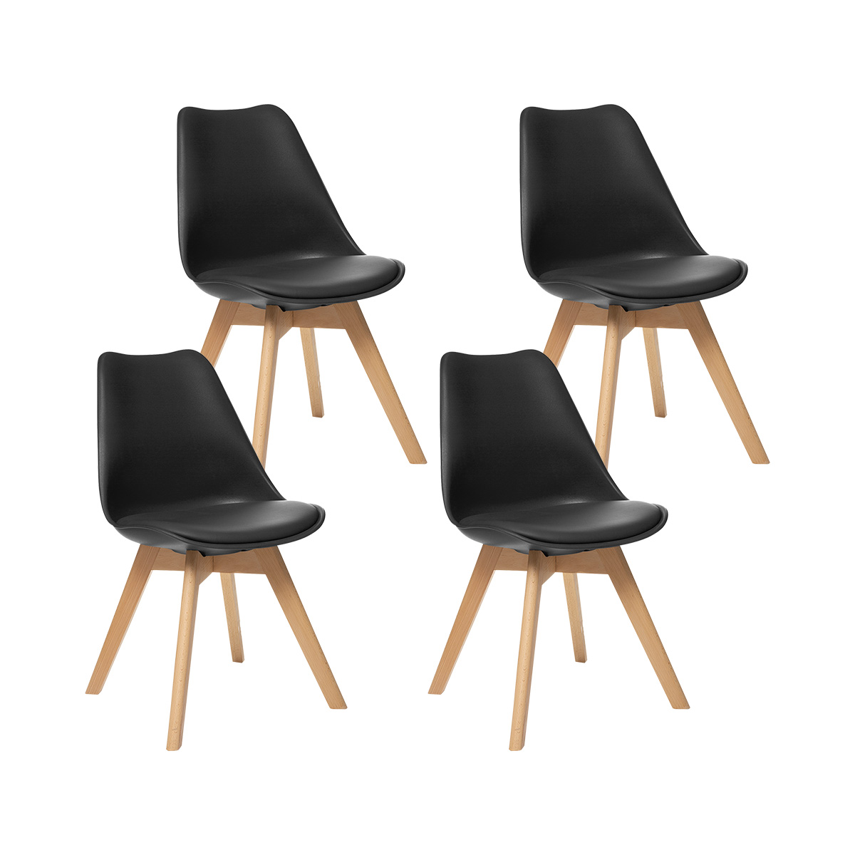 Lot de 4 chaises Baya Salle à manger Chaises, fauteuils de table