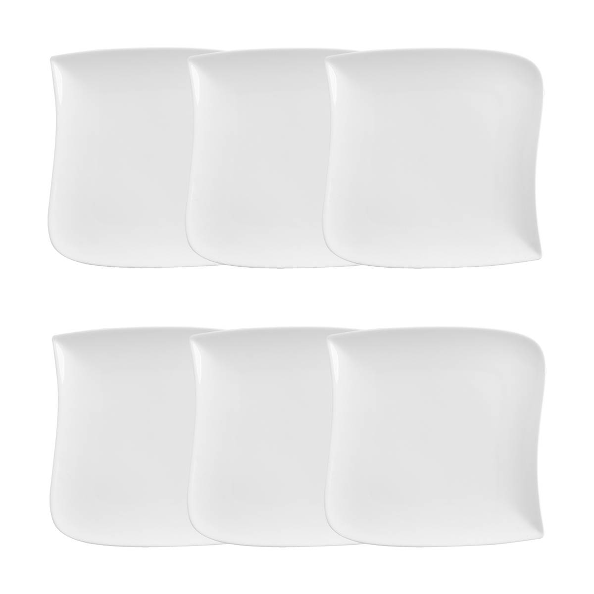 Lot de 6 assiettes plates Vague Vaisselle Assiettes plates