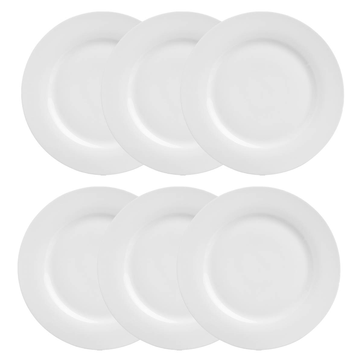 Lot de 6 assiettes plates Ronde Vaisselle Assiettes plates