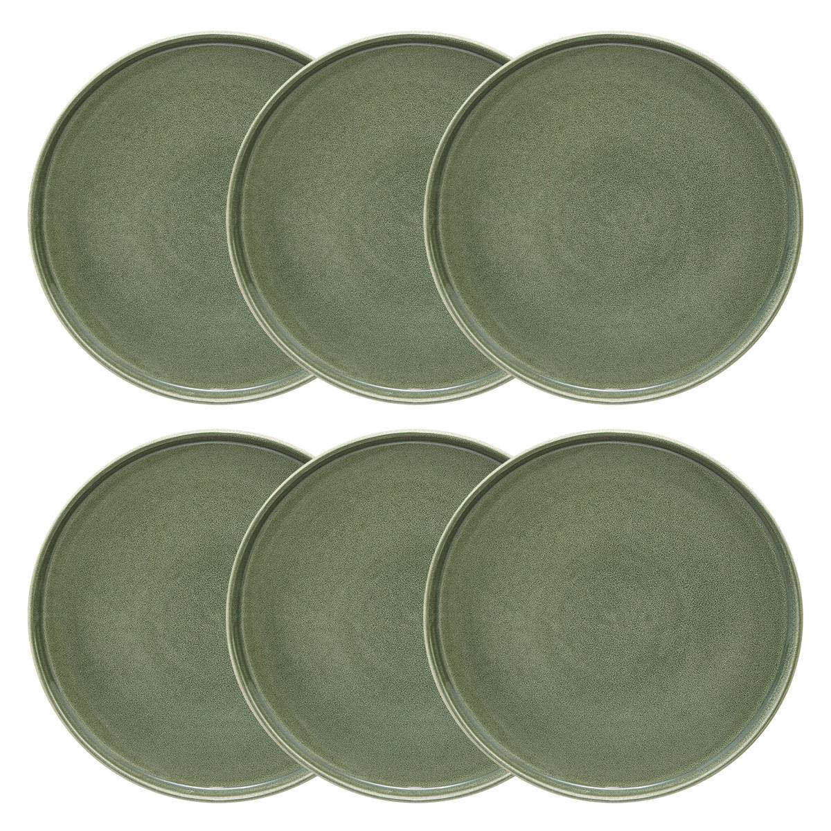Lot de 6 assiettes plates Terre Inconnue Vaisselle Assiettes plates