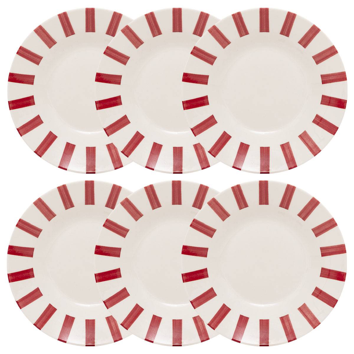 Lot de 6 assiettes creuses Cheri Vaisselle Assiettes creuses