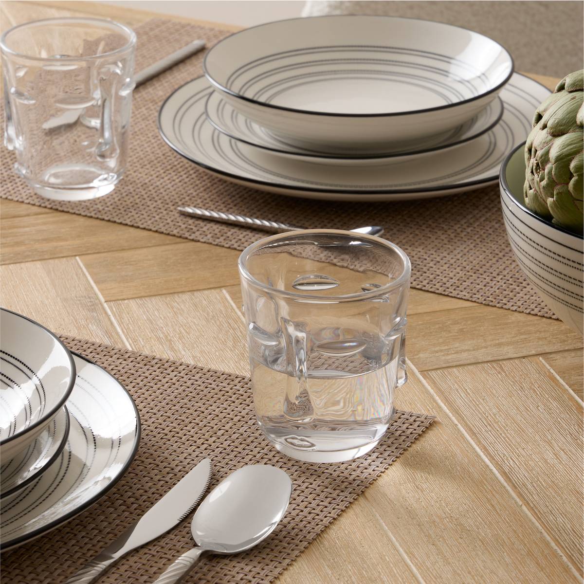 Lot de 6 gobelets bas Visage Verres, carafes Verres à eau