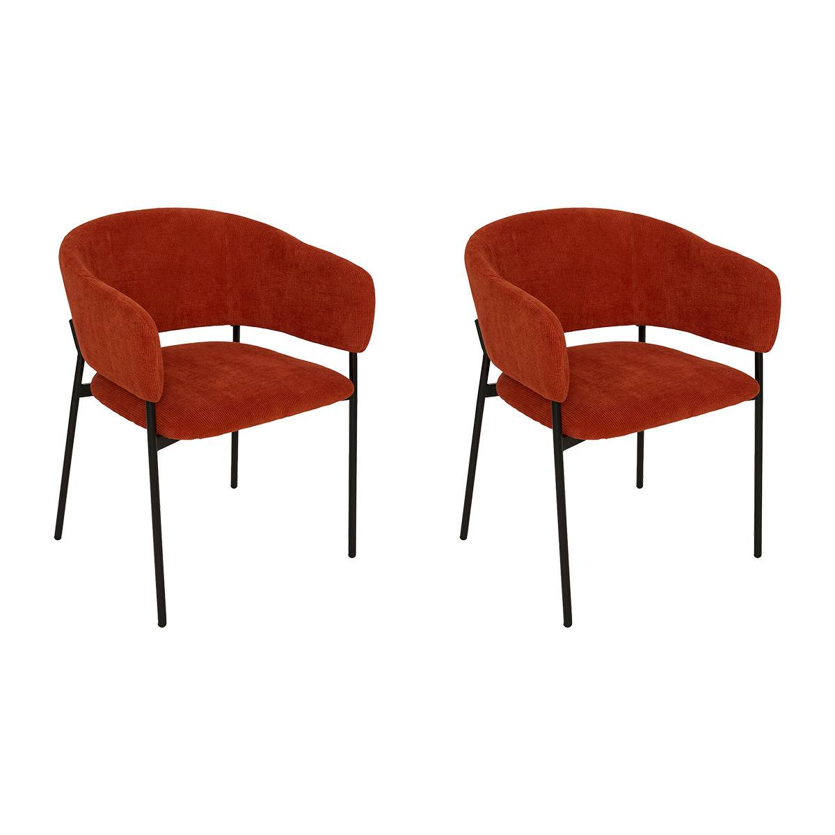 Lot de 2 fauteuils Solea Salle à manger Chaises, fauteuils de table