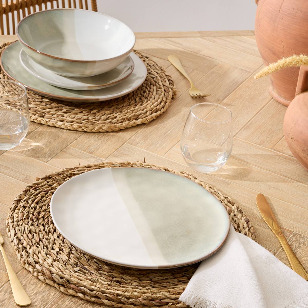Lot de 6 assiettes plates Sahara Vaisselle Assiettes plates