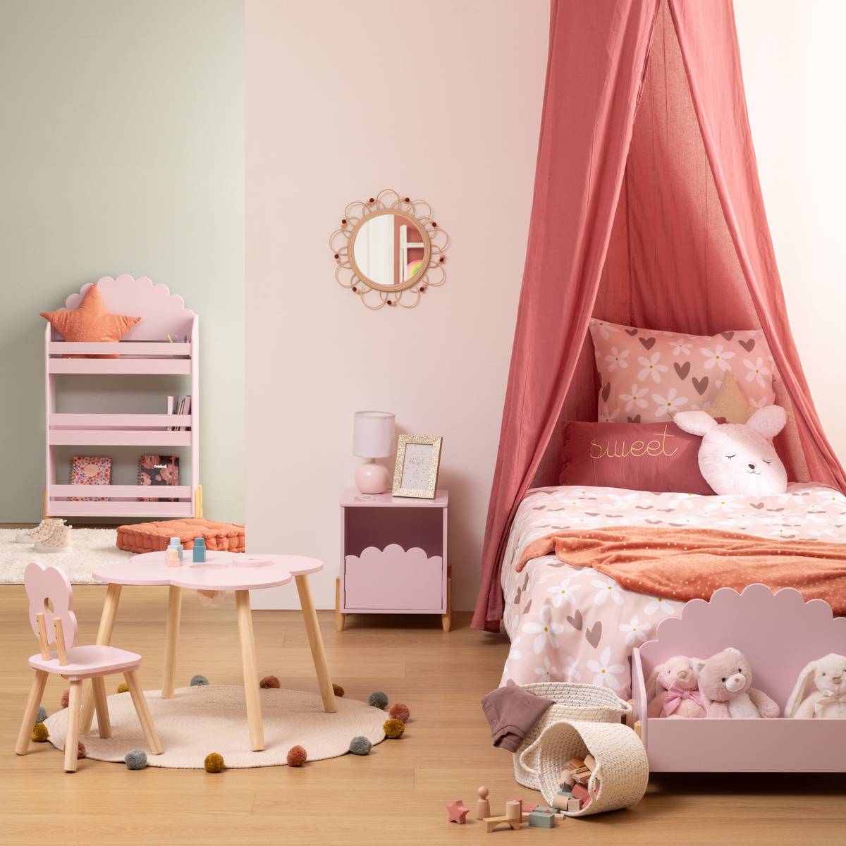 Parure de lit enfant imprimée Billie Linge de lit enfant Housses de couette enfant