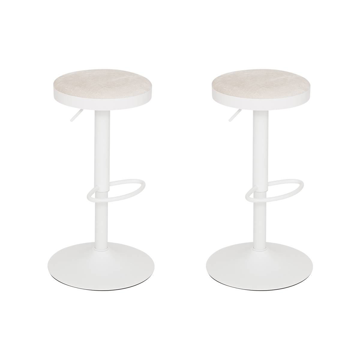 Lot de 2 tabourets de bar Ilsa Salle à manger Tabourets de bar
