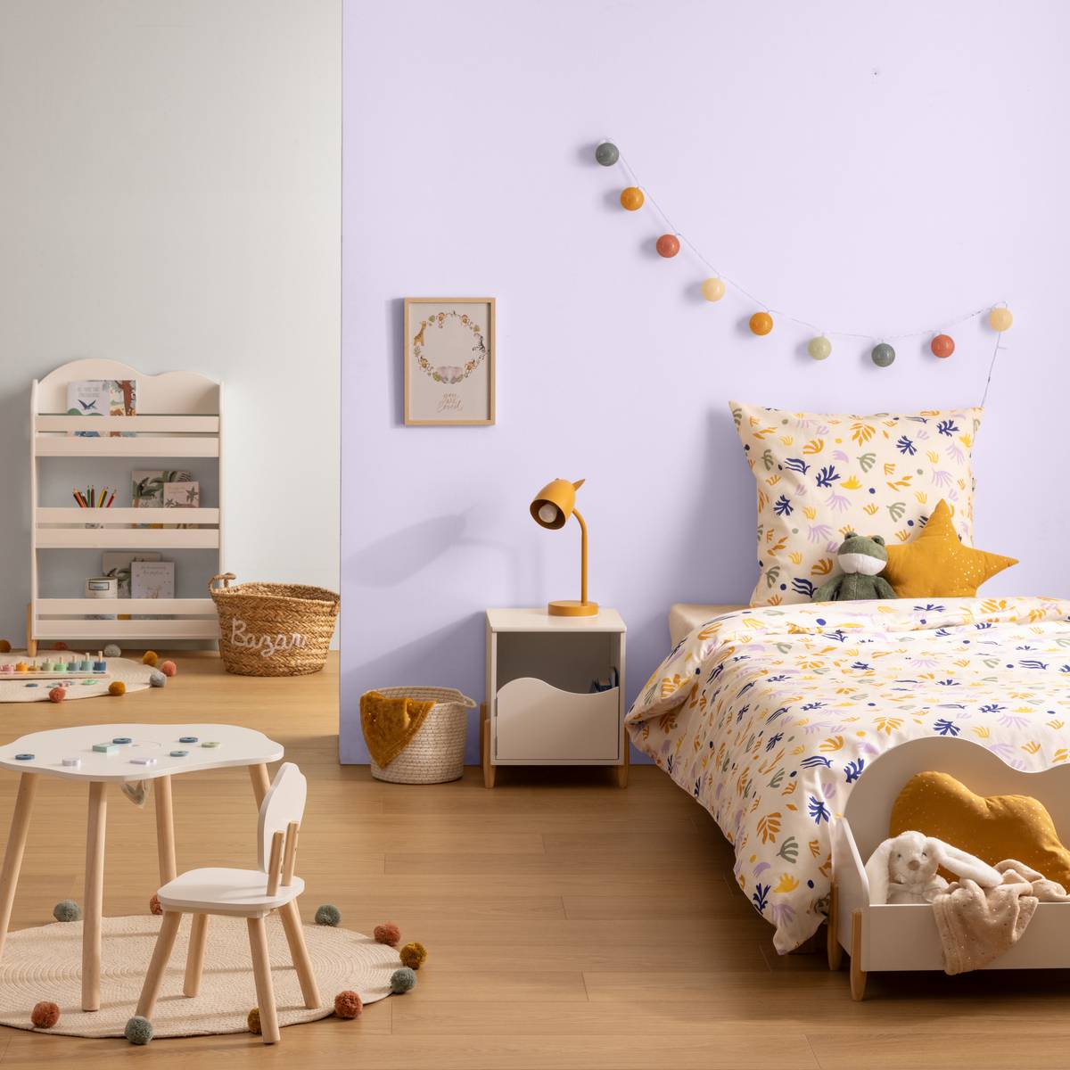 Parure de lit enfant imprimée Billie Linge de lit enfant Housses de couette enfant