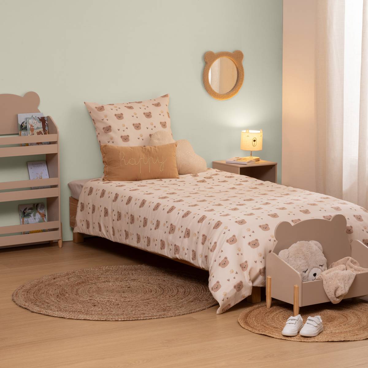 Parure de lit enfant imprimée Billie Linge de lit enfant Housses de couette enfant