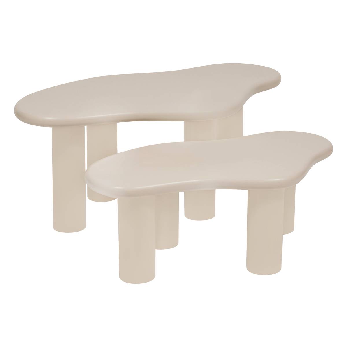 Lot de 2 Tables gigognes Olao Salon Tables d'appoint