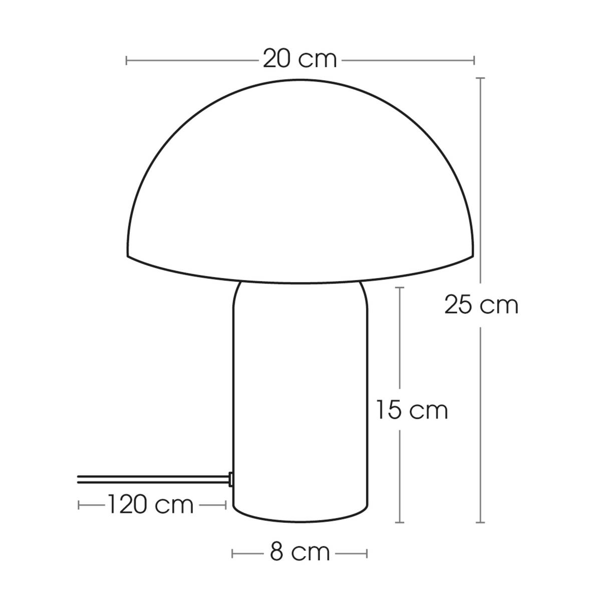 Lampe champignon Lito Lampes à poser Lampes de table