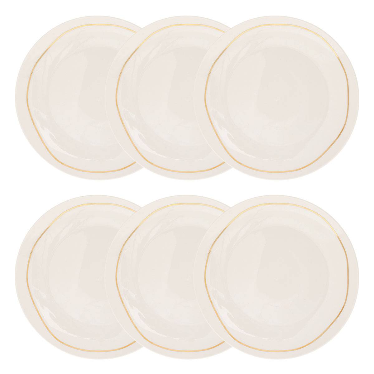 Lot de 6 assiettes plates Selena Vaisselle Assiettes plates