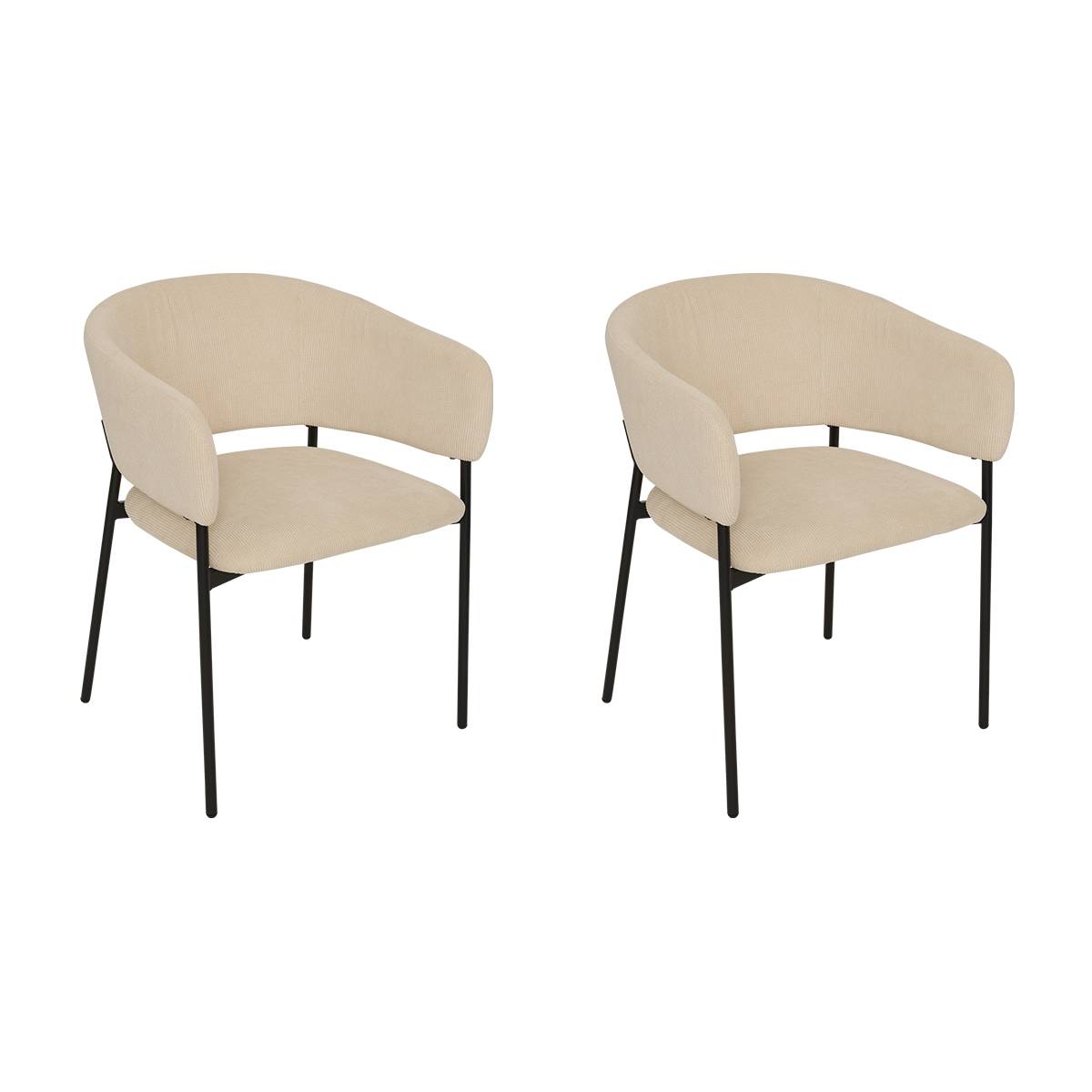 Lot de 2 fauteuils Solea Salle à manger Chaises, fauteuils de table