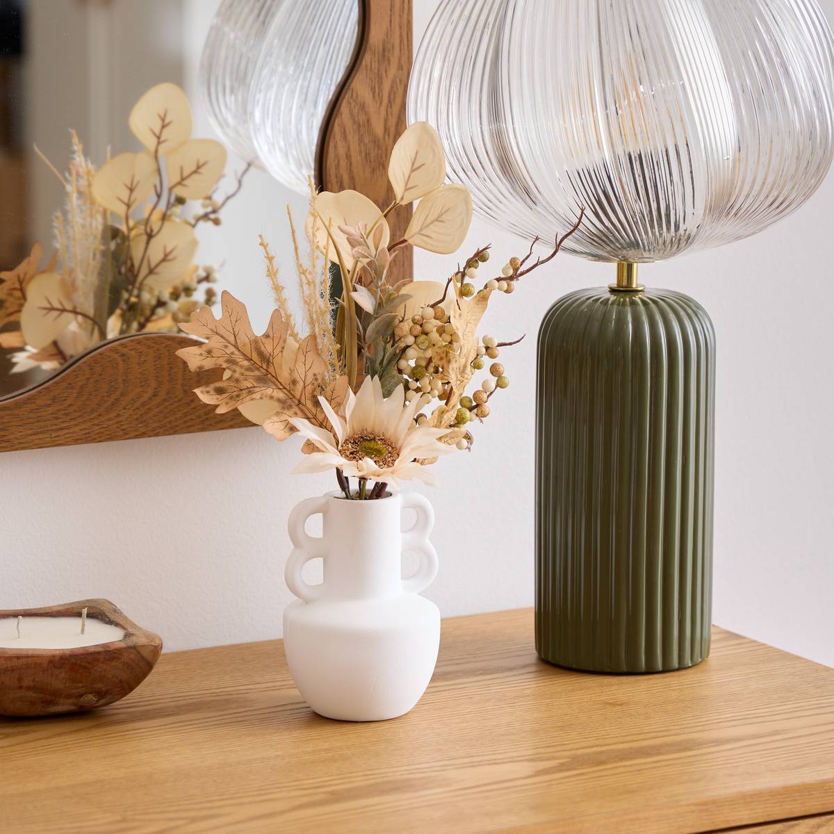 Composition florale Dibia Plantes, vases Fleurs artificielles