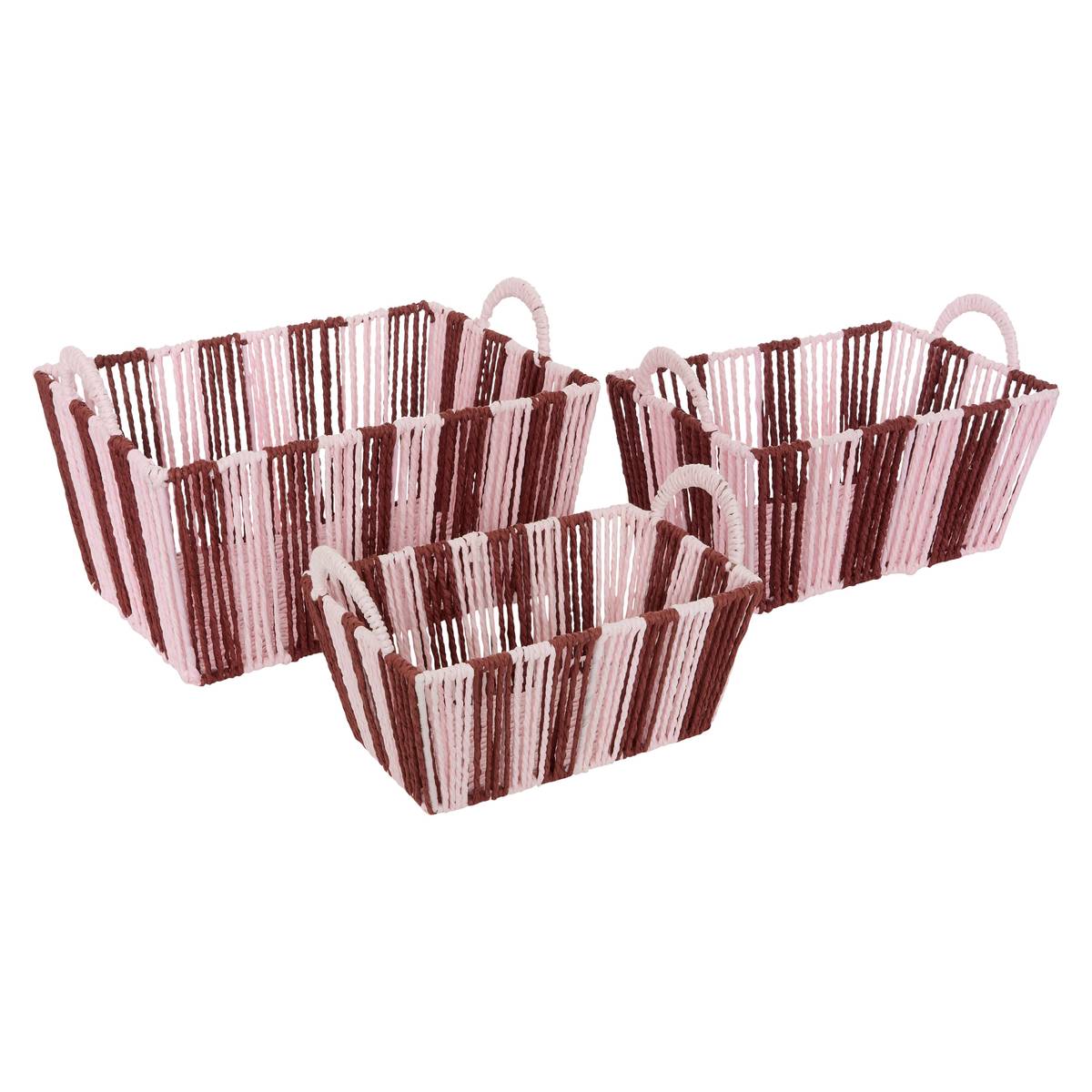 Lot de 3 cagettes Cherie Rangements déco Boites de rangement
