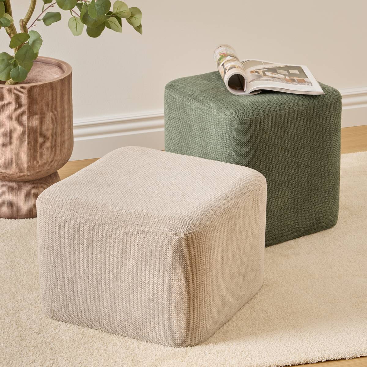 Pouf 2 en 1 Doki Salon Poufs