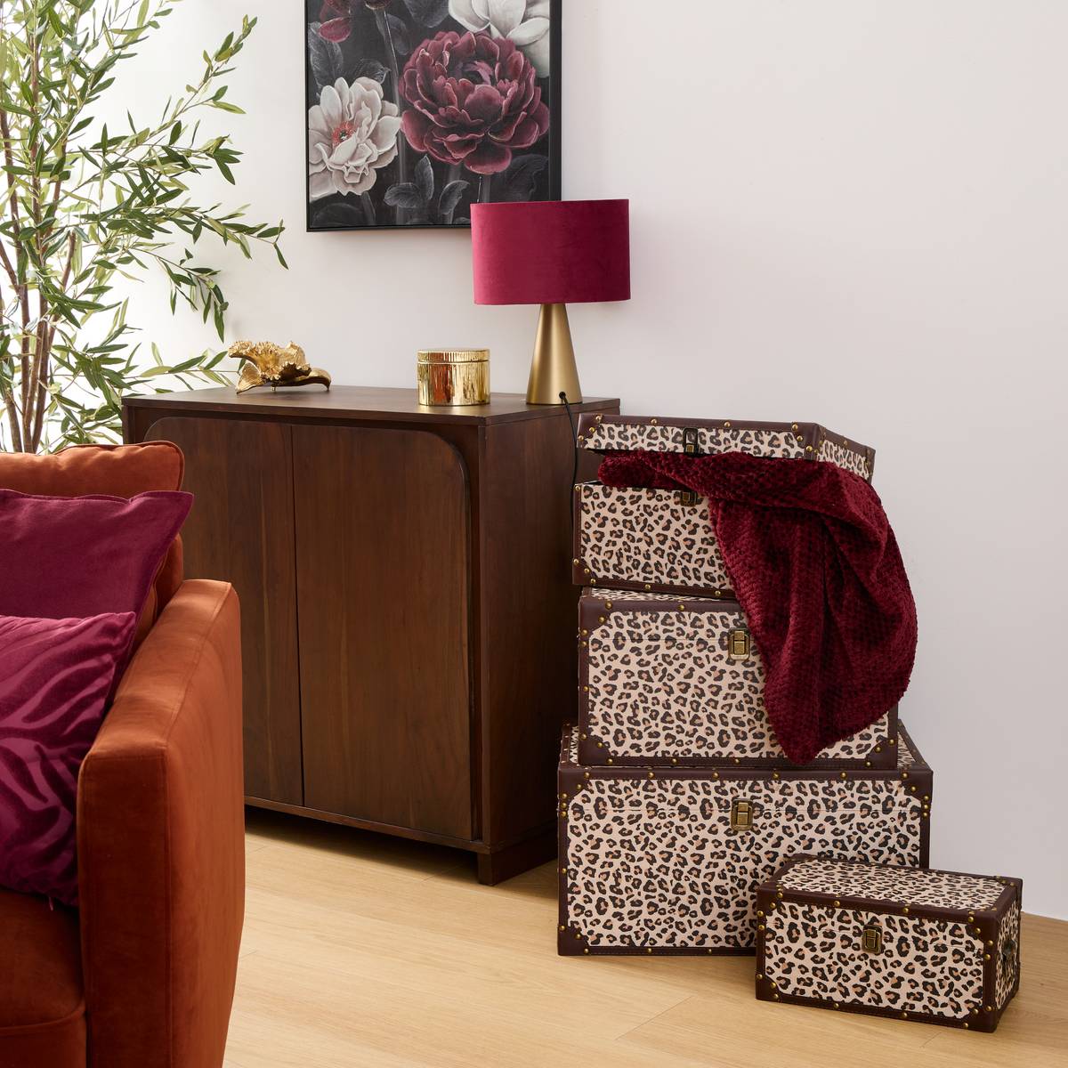 Lot de 4 malles Telna Rangements déco Malles