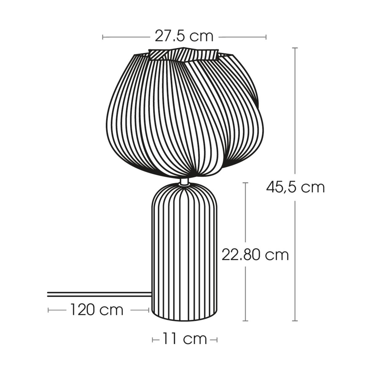 Lampe à poser Secteur Phylas Lampes à poser Lampes de table