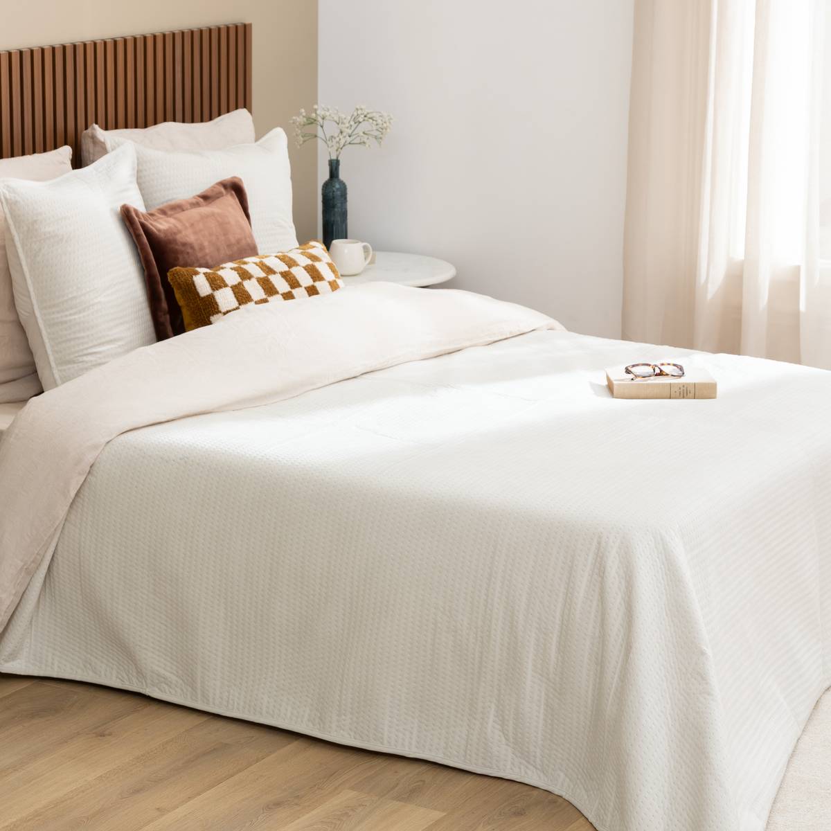 Dessus de lit et 2 taies d'oreiller Lilou Linge de lit Couvre-lits, édredons