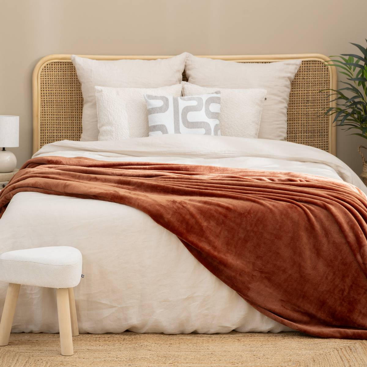 Plaid flanelle Ollis Coussins, plaids Plaids
