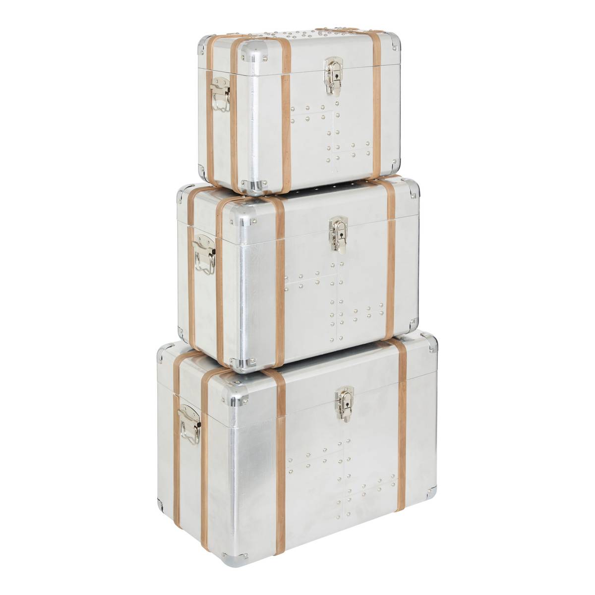 Lot de 3 malles Sky Rangements déco Malles