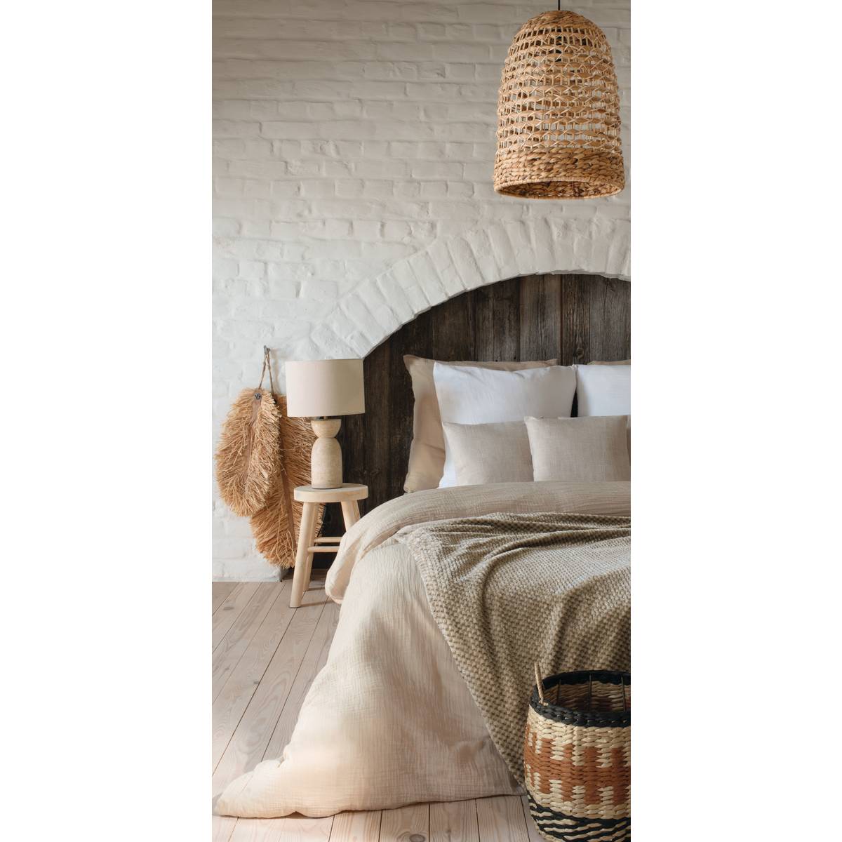 Plaid flanelle effet sherpa Lyno Coussins, plaids Plaids