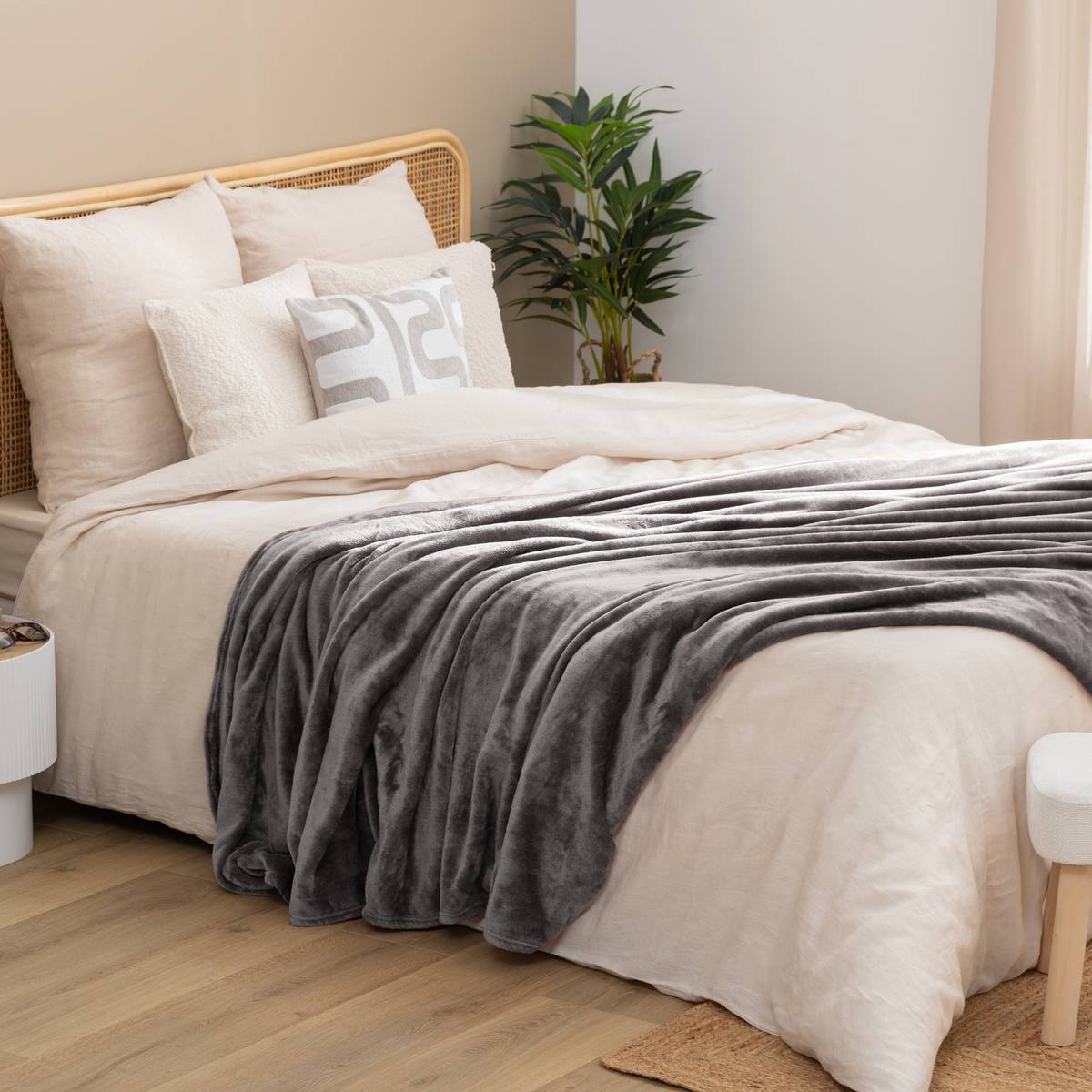 Plaid flanelle Ollis Coussins, plaids Plaids