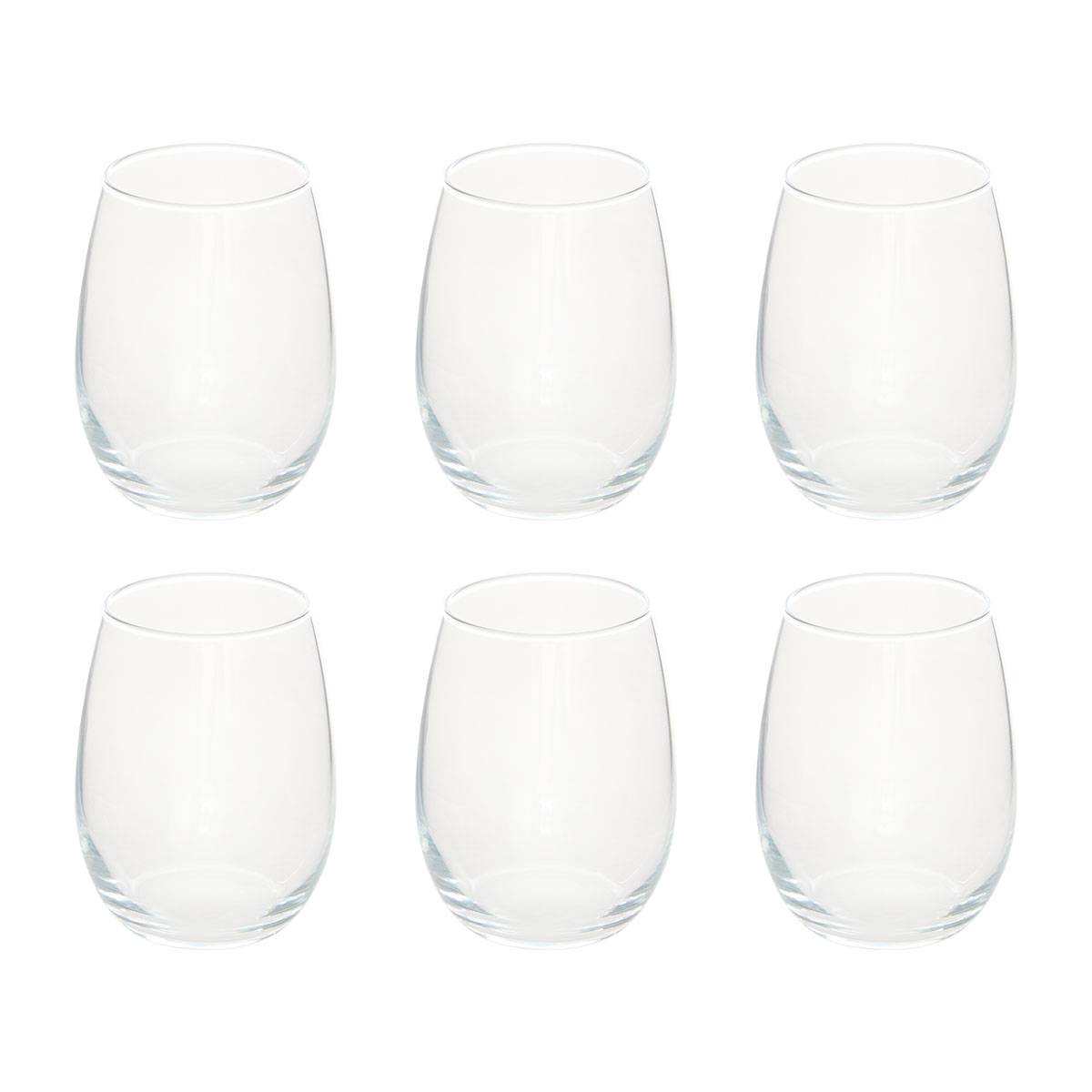 Lot de 6 gobelets bas Nic'Eau Verres, carafes Verres à eau